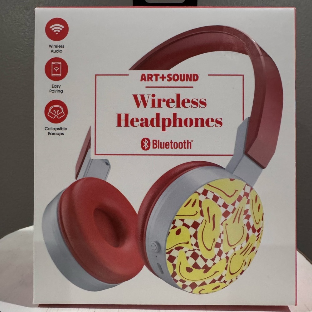Art + Sound Wireless Headphones! Bluetooth compatible! New in package!